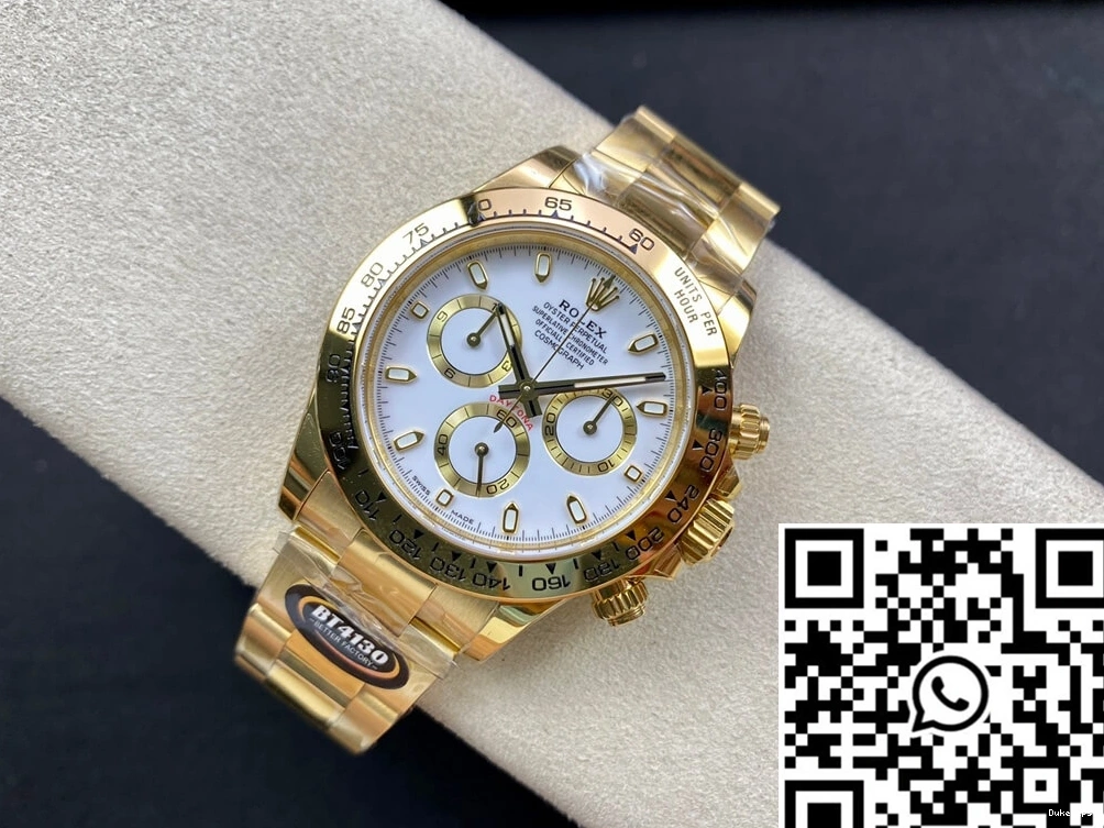 BT Rolex Dial Factory Yellow White M116508-0001 Daytona Gold 0407